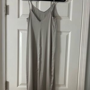 Silver Silk style dress